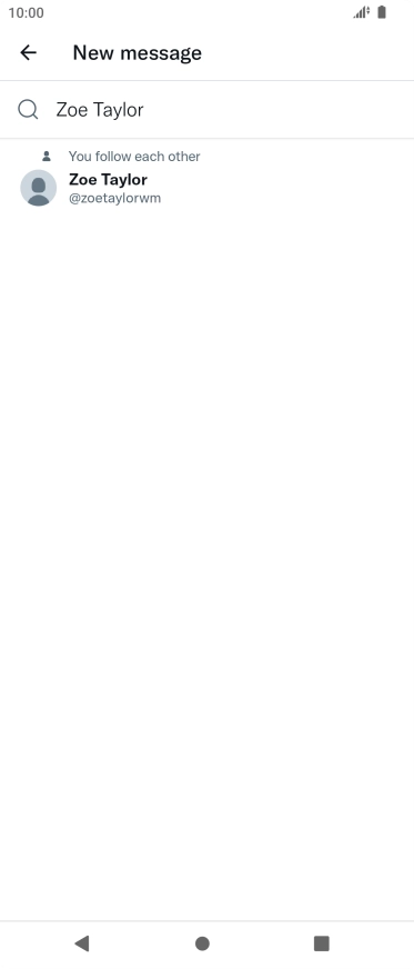 Key in the first letters of the recipient's name and press the required contact.