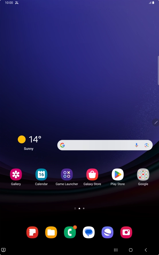The missed calls icon shows that you have one or more missed calls.