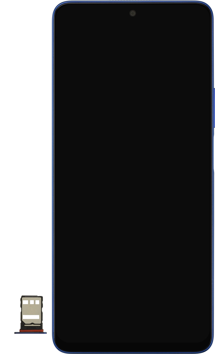 Turn your SIM so the angled corner of the SIM matches the angled corner of the first SIM holder and place your SIM in the SIM holder.