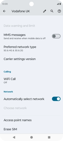 Press Erase SIM and follow the instructions on the screen to delete your eSIM.