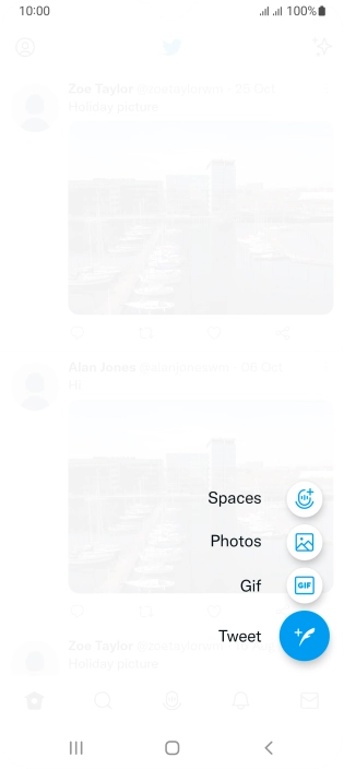 Press the gallery icon and go to the required folder.
