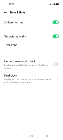 Press the Home key to return to the home screen.