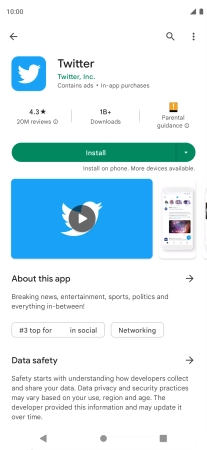Press Install and follow the instructions on the screen to install the app.