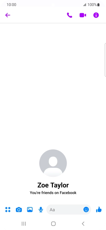 Press the text input field.