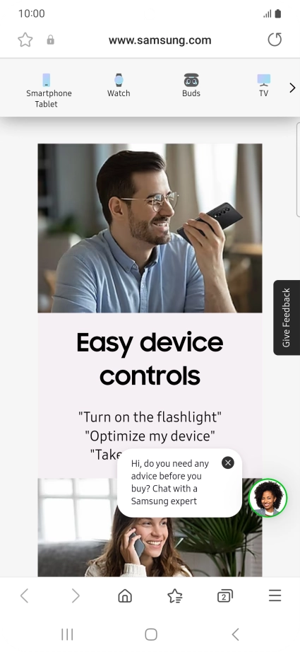Press the Home key to return to the home screen.