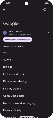 Press Backup. Press Backup.