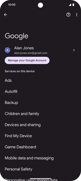 Press Backup. Press Backup.