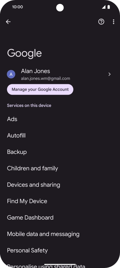 Press Backup. Press Backup.