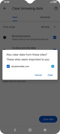 Press Clear. Press Clear.