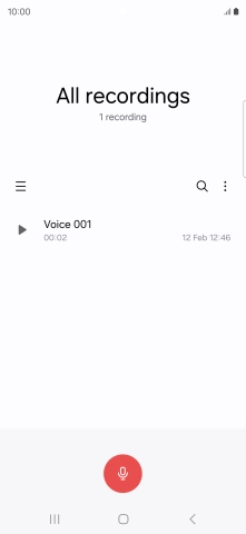 Create a new recording or open a previously saved recording.