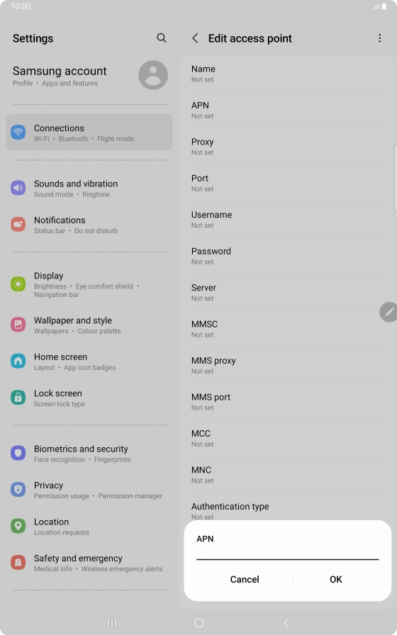 Key in wap.vodafone.co.uk and press OK. Key in wap.vodafone.co.uk and press OK.