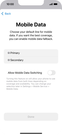 Press the required price plan.