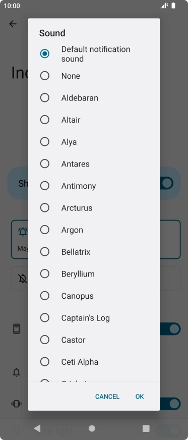 Press the required message tones to hear them.