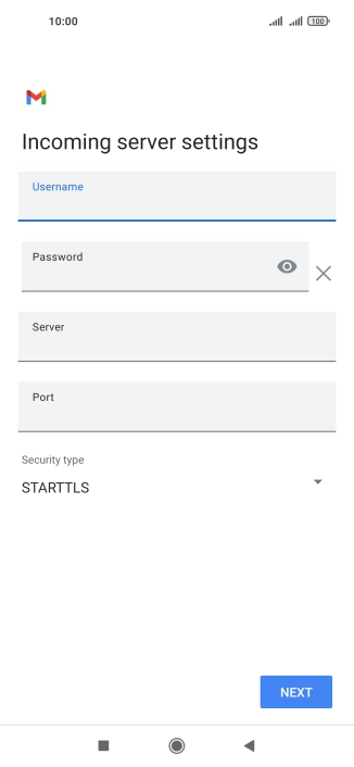 Press the field below 