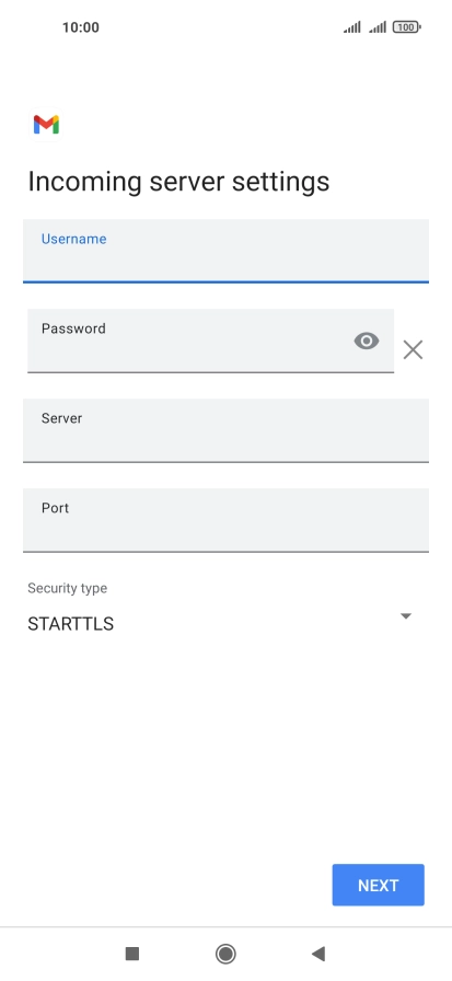 Press the field below 