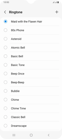 Press the Home key to return to the home screen.
