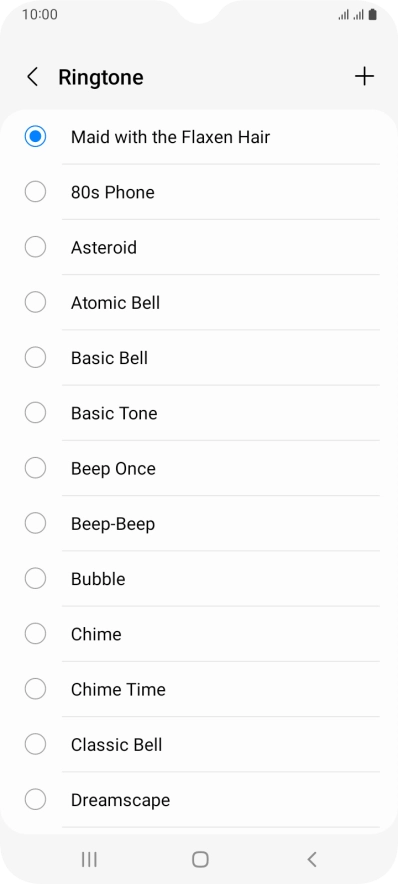 Press the Home key to return to the home screen.