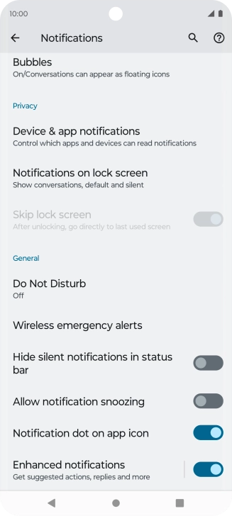 Press Do Not Disturb.