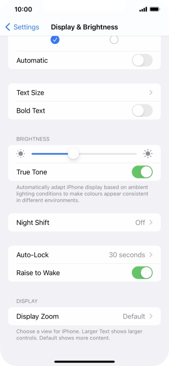 Press the indicator next to Press the indicator next to
