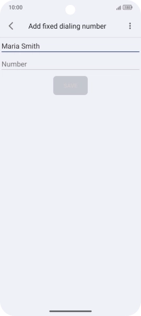 Press Number and key in the required phone number.