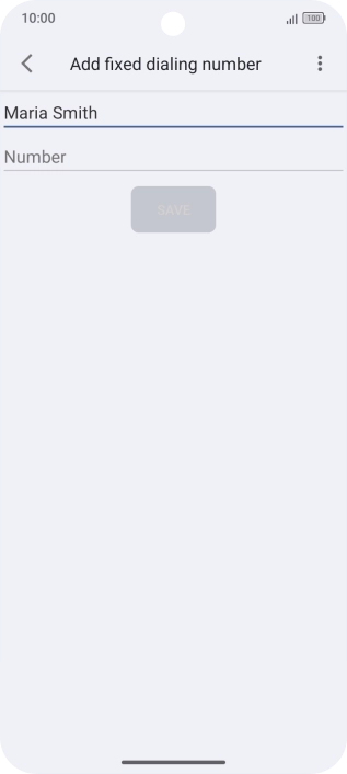 Press Number and key in the required phone number.