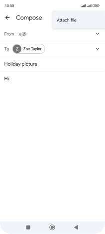 Press Attach file and go to the required folder.