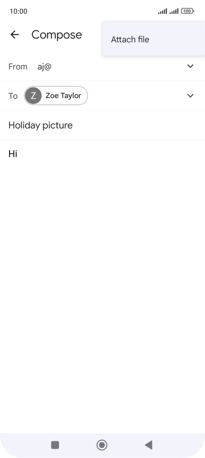Press Attach file and go to the required folder.