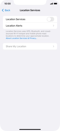 Press the indicator next to Press the indicator next to