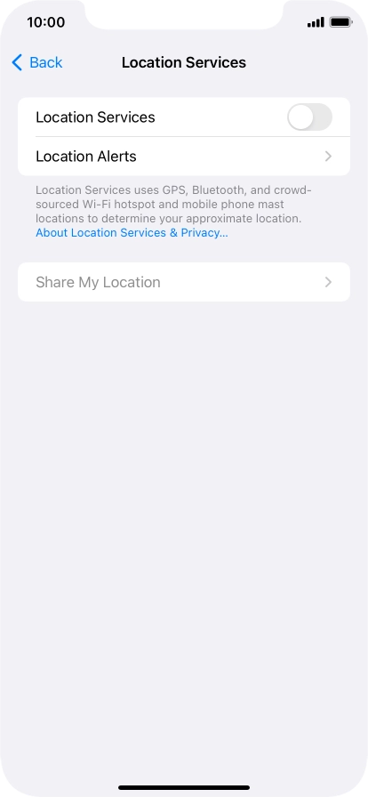 Press the indicator next to Press the indicator next to