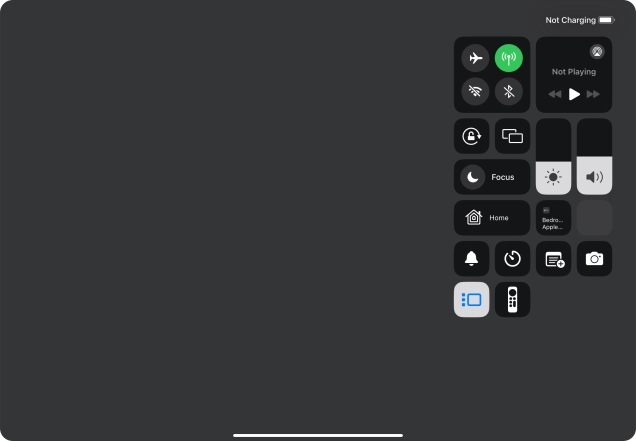 Press anywhere on the screen.