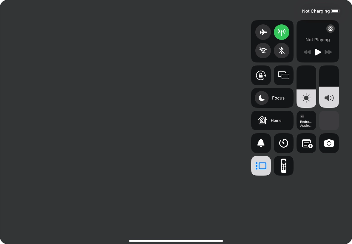 Press anywhere on the screen.