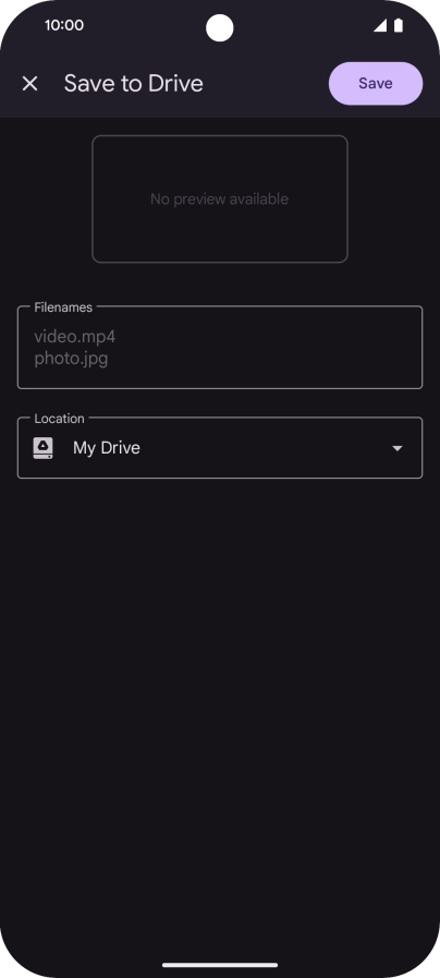 Press the field below 