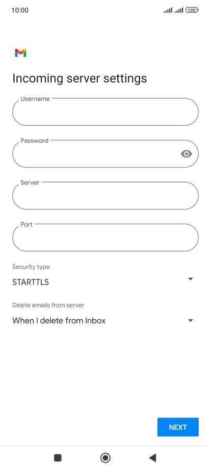 Press the field below 