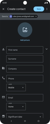 Press the drop down list next to 