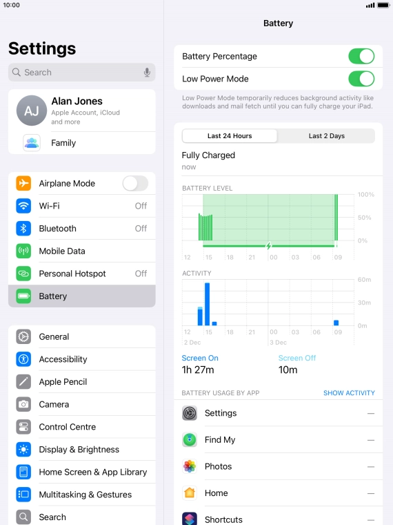 Press the Home key to return to the home screen.