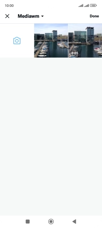 Press the required picture or video clip.