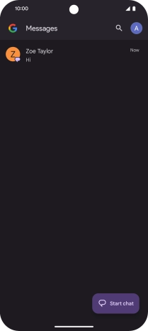 Press the profile icon.