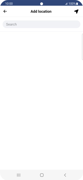 Press the search field and key in the required search word.