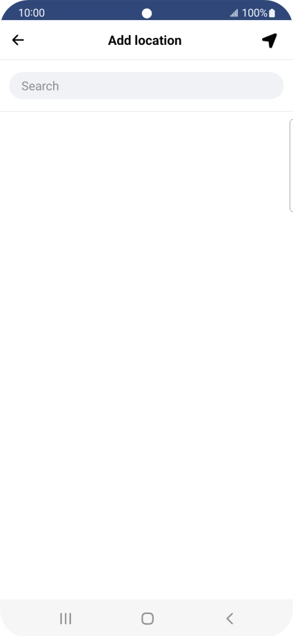 Press the search field and key in the required search word.