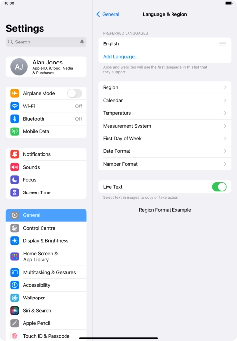 Press Add Language....