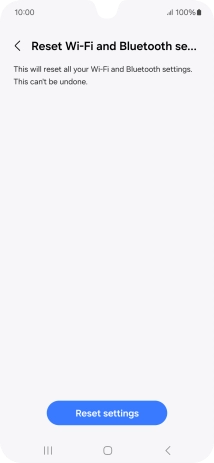 Press Reset settings.