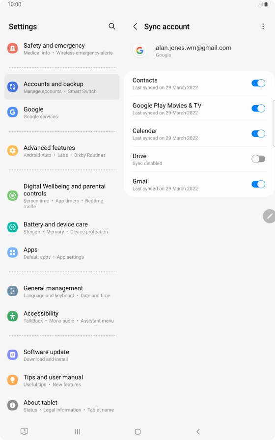 Press the Home key to return to the home screen.