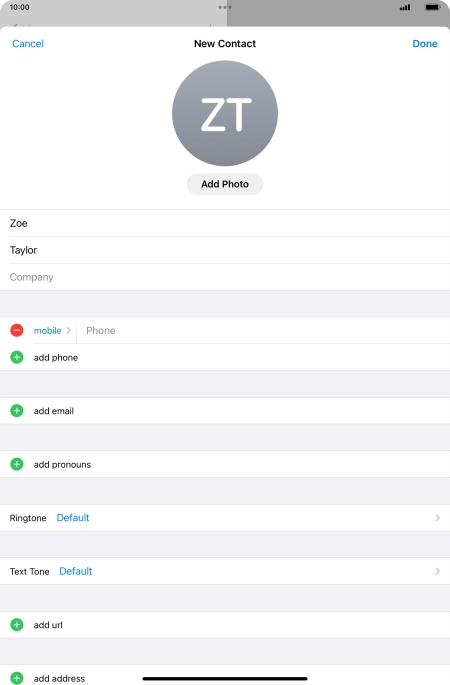 Press Phone and key in the required phone number.