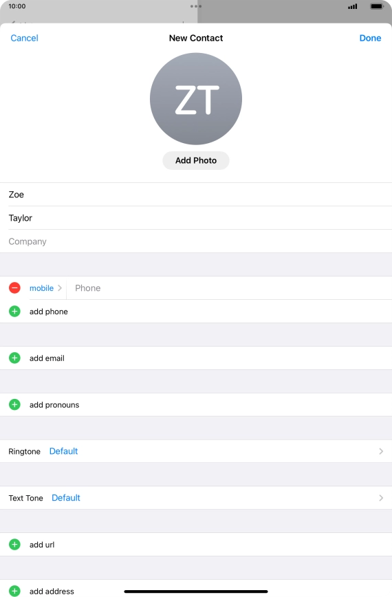 Press Phone and key in the required phone number.