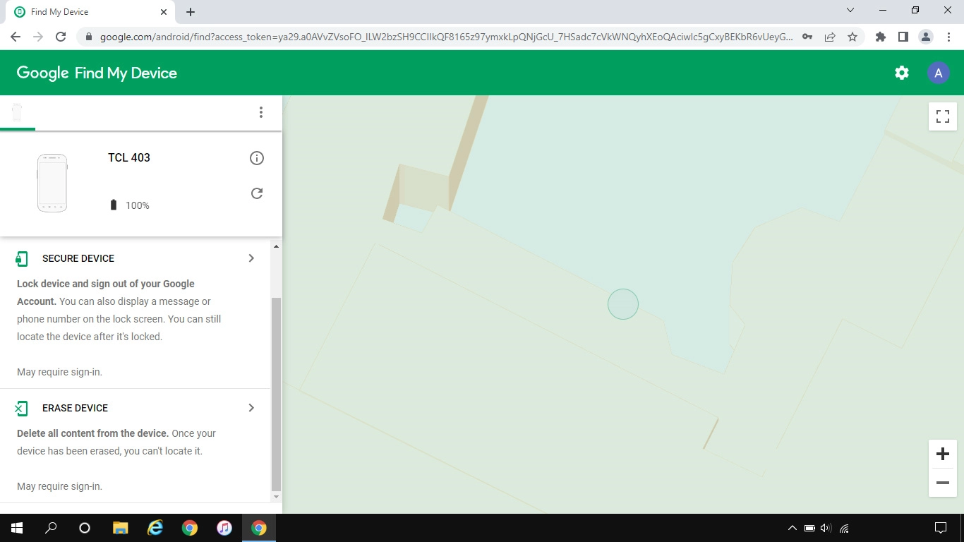 Click ERASE DEVICE and follow the instructions on the screen to delete all phone content. Please note that you will no longer be able to use Find My Device when you've deleted all phone content.