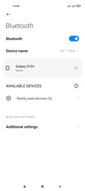 Press the Home key to return to the home screen.