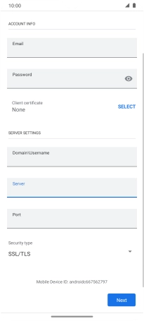 Press the field below 