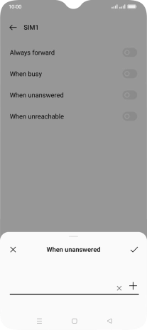 Key in +447836121121 and press the confirm icon. Key in +447836121121 and press the confirm icon.