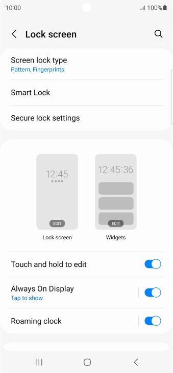 Press Screen lock type and key in the additional phone lock code you created earlier. Press Screen lock type and key in the additional phone lock code you created earlier.