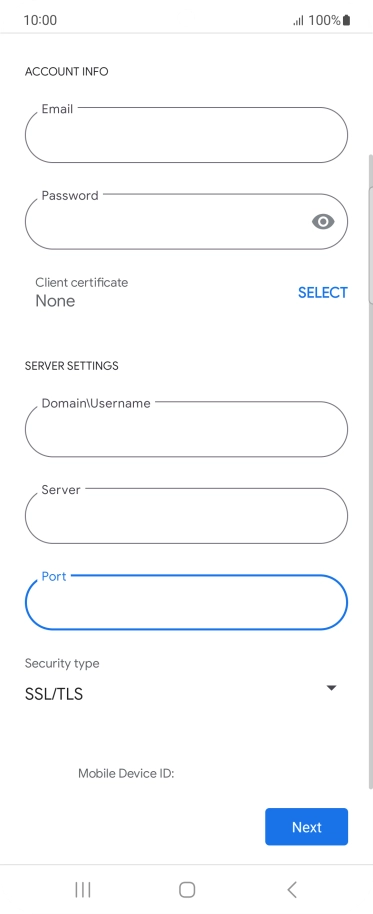 Press the drop down list below 